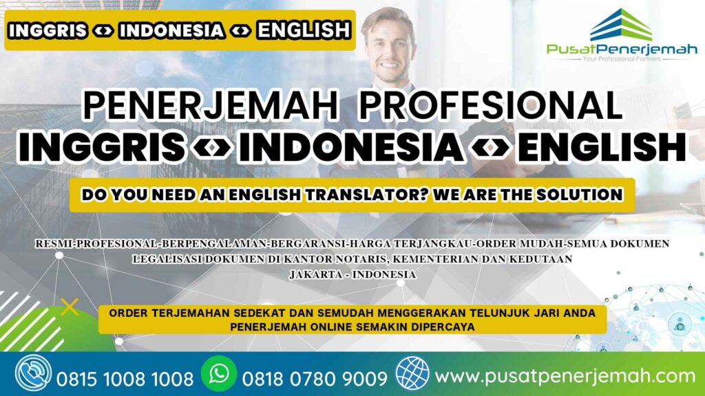 Order Jasa Penerjemah Translate Terjemahan Inggris di Semarang