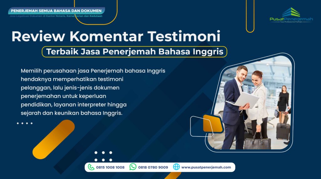 Review Komentar Penerjemah Translator Inggris Tersumpah di Jakarta